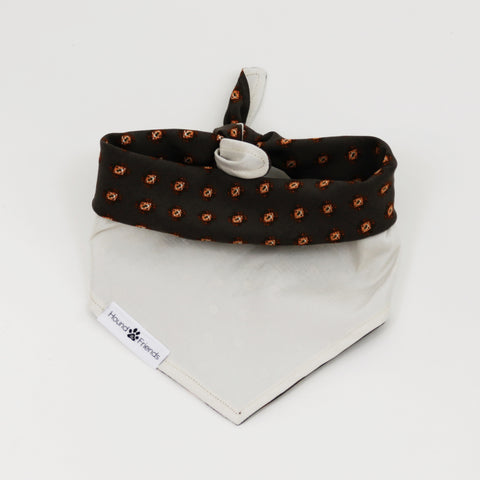 Image of Hogan Reversible Dog Bandana matching with owners | Hound and Friends