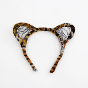 Leopard Lace Ears Headband