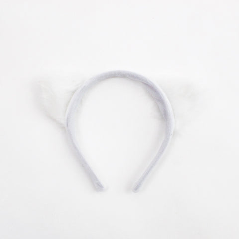 Image of White Fuzzy Ears Headband