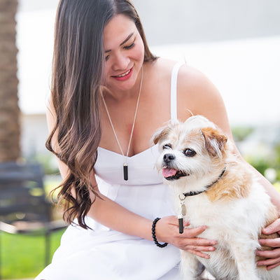 Matching friendship necklace for dog hot sale