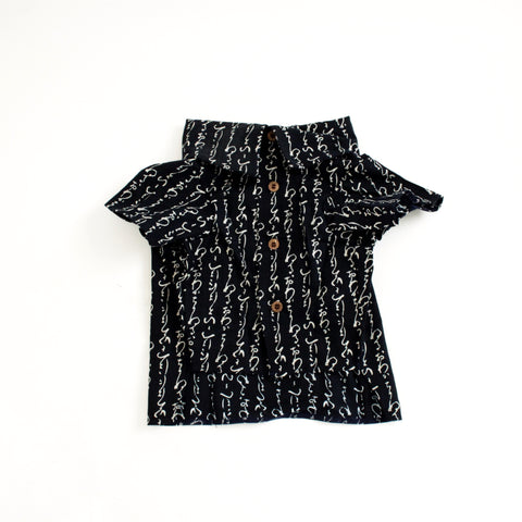 Image of Indigo Character Linen Button Down Shirt