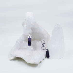 Amethyst necklace and clip pendant set | Energy Crystals from Hound and Friends