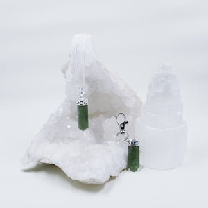 Green Aventurine energy crystals sets of necklaces and clip pendants | Hound and Friends