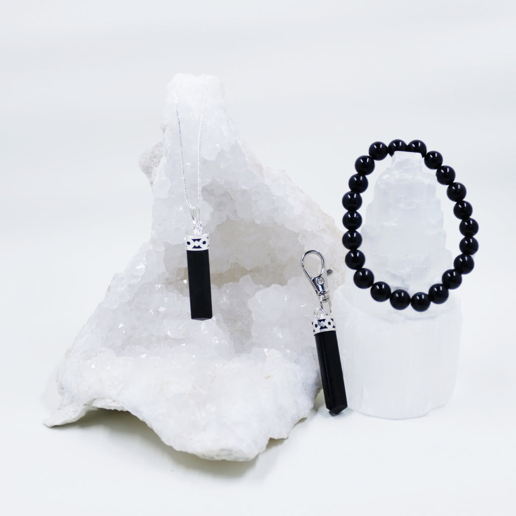 Tourmaline Necklace and Clip Pet Energy Crystals Hound and Friends