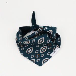 Calvin Reversible Dog Bandanas matching with their owners | Hound and Friends