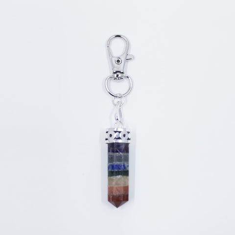 Image of Rainbow 7 Chakras energy crystals sets of necklaces and clip pendants | Hound and Friends