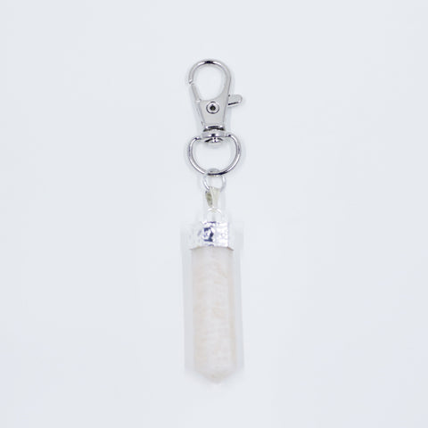 Cream Moonstone energy crystal set of necklaces and clip pendants | Hound and Friends