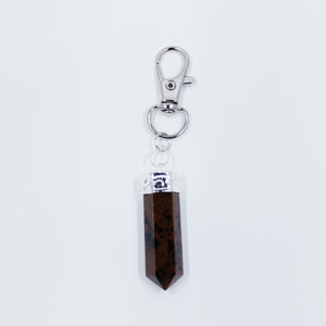 Mahogany Obsidian energy crystals necklaces and matching pet clip pendant | Hound and Friends