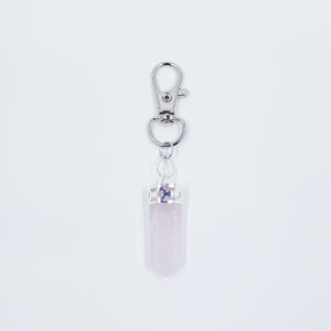 Rose Quartz Necklace and Lobster Clasp Clip | Matching Crystals at Hound and Friends