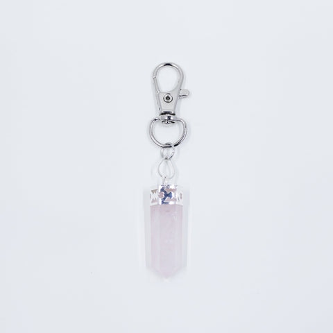 Image of Rose Quartz Necklace and Lobster Clasp Clip | Matching Crystals at Hound and Friends