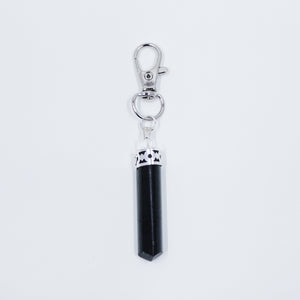 Black Tourmaline energy crystals on necklaces and lobster clasp clip pendants from Hound and Friends