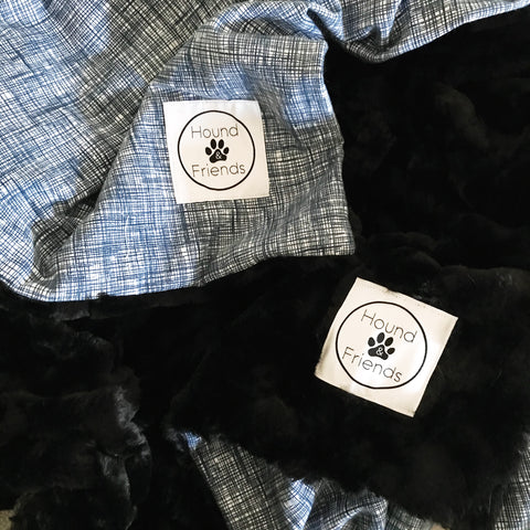 Image of Luxury Faux Fur Black Blankets for your pets and people from Hound and Friends
