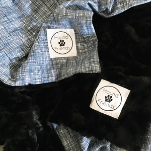Luxury Faux Fur Black Blankets for your pets and people from Hound and Friends