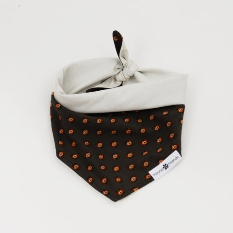Image of Hogan Reversible Dog Bandana matching with owners | Hound and Friends