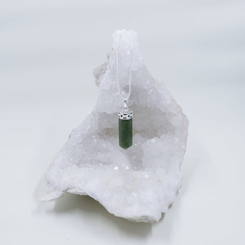 Image of Green Aventurine energy crystals sets of necklaces and clip pendants | Hound and Friends