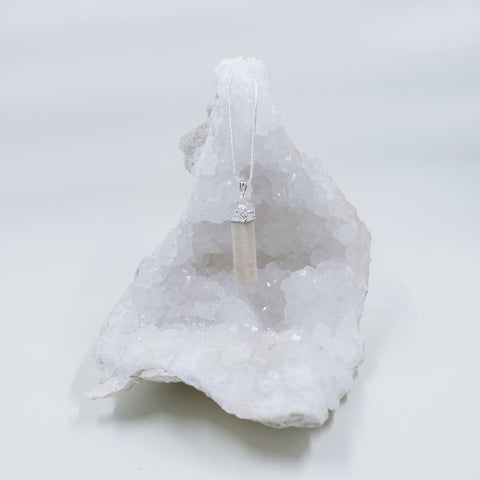 Image of Cream Moonstone energy crystal set of necklaces and clip pendants | Hound and Friends