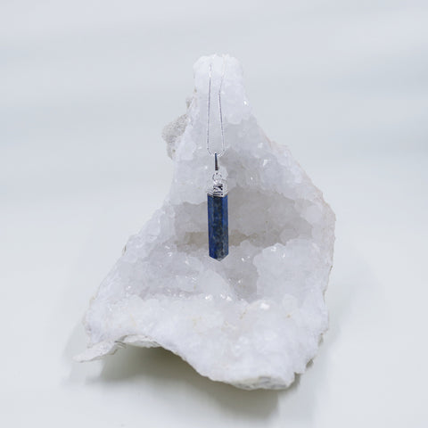 Blue Lapis Lazuli energy crystal sets of necklaces and clip pendants | Hound and Friends