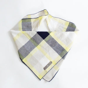 Ro Reversible Tie-on Blue and Yellow Plaids Bandana for Matching Dog Bandanas and Accessories | Hound and Friends